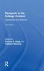 The Research In the College Context : Approaches and Methods Book
