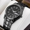 Luminous Couple Waterproof Quartz Watch Automatic Movement Luminous Waterproof Calendar Mechanical Watch Male Big Digital Elderly Watch