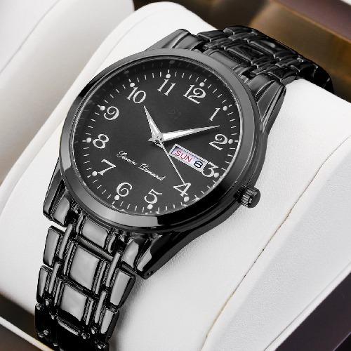 Luminous Couple Waterproof Quartz Watch Automatic Movement Luminous Waterproof Calendar Mechanical Watch Male Big Digital Elderly Watch