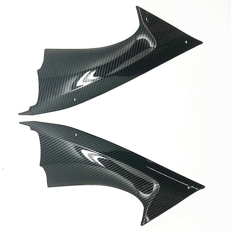 2Pcs Carbon Fiber Style Side Air Duct Cover Fairing Cockpit Panel for Yamaha YZF-R6 2008-2016 Motorcycle Left Right Infill Trim Bodywork Replacement