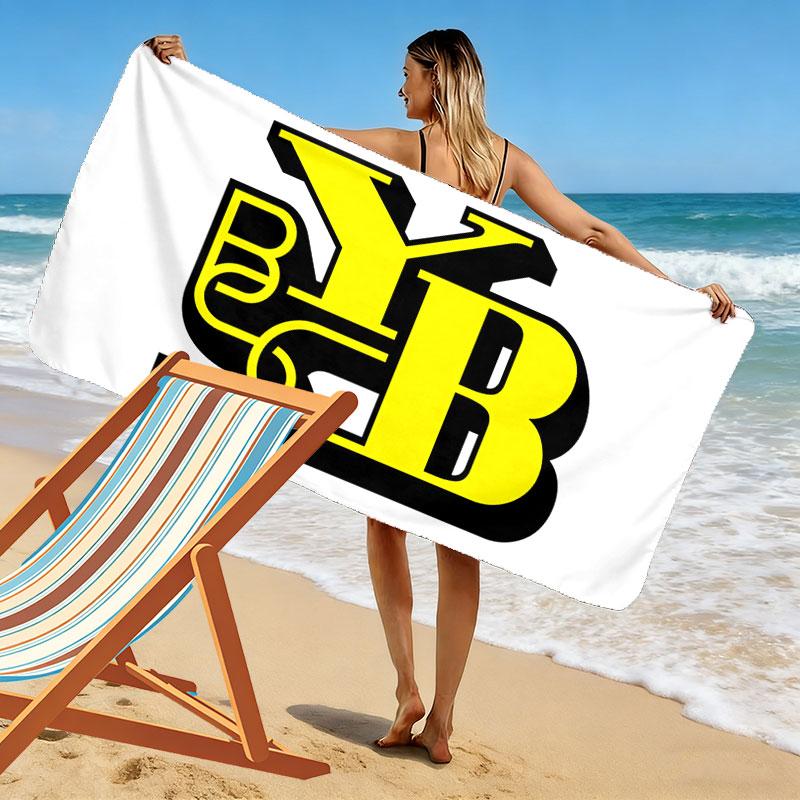 BSC Young Boys Print Beach Towel, Large Soft Quick Dry Towel for Beach Camping Swimming