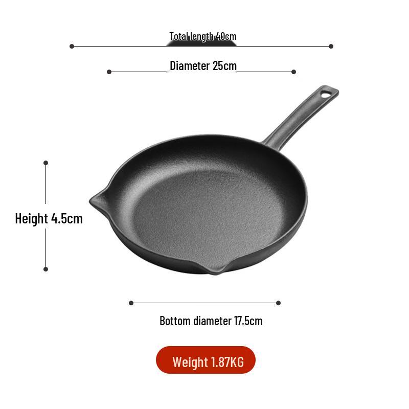 ZISIZ Cast Iron Skillet