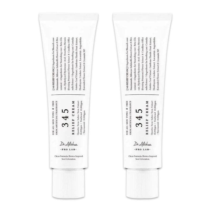 [Dr.Althea] 345 Relief Cream 50ml x 1 / 2 pcs 100% Authentic Niacinamide Cream Acne Cream Korean skincare