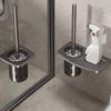 Anti-Drain Wall Mounted Toilet Brush No Punching Bathroom Toilet Brush  Home Supplies