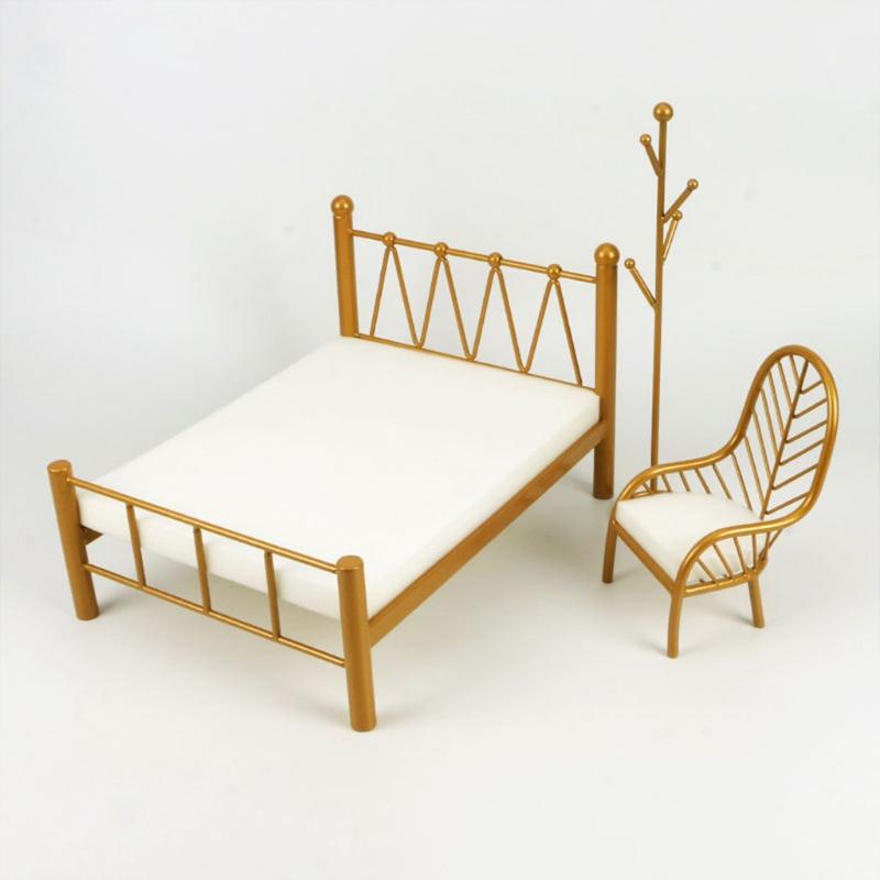 Children's Interactive Dollhouse Metal Furniture Decoration Ornaments Toy Portable Relieve Boredom Toys For Blyth Barb