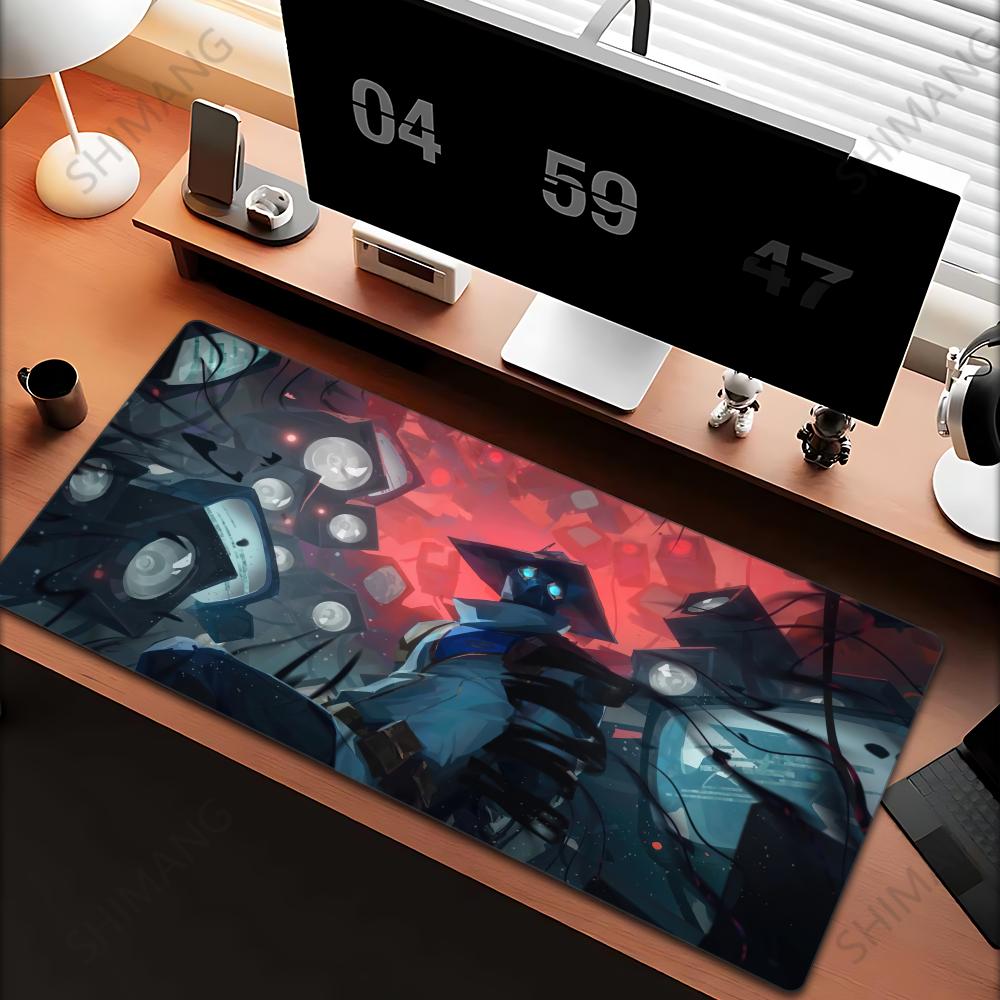 VALORANT Cypher Large Gaming Mouse Pad Computer Mousepad PC Gamer Laptop Mouse Mat Office Mausepad XXL Keyboard Mat Desk Pad