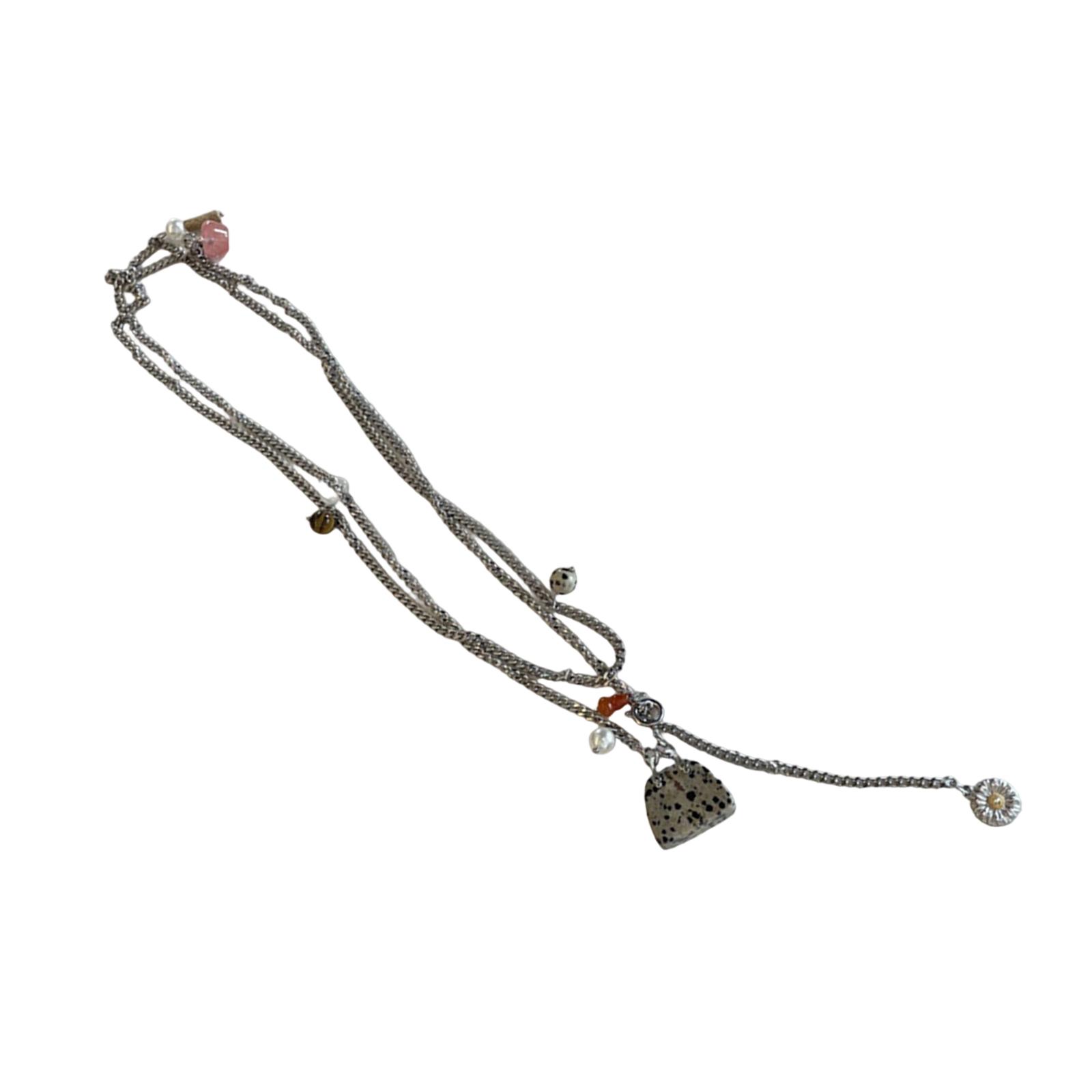 

Stylish Small Bag Pendant Necklace Chain Necklace Handmade Necklace Titanium Steel Texture for Party Everyday Wear