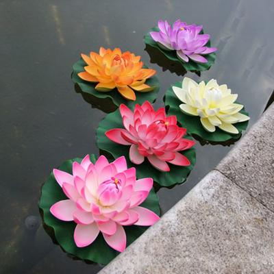 Large Lotus Flower Pads Pond Pool Realistic Aquarium