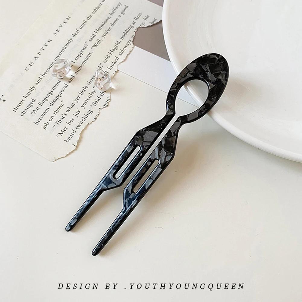 

Модные заколки для волос в корейском стиле для женщин и девочек, акриловые прозрачные большие заколки для волос, заколки-краб для волос, головные уборы, аксессуары для волос черный серый