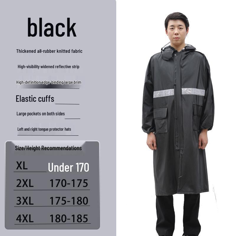 Unisex Reflective Waterproof Rain Jumpsuit for Safety and Outdoor Activities