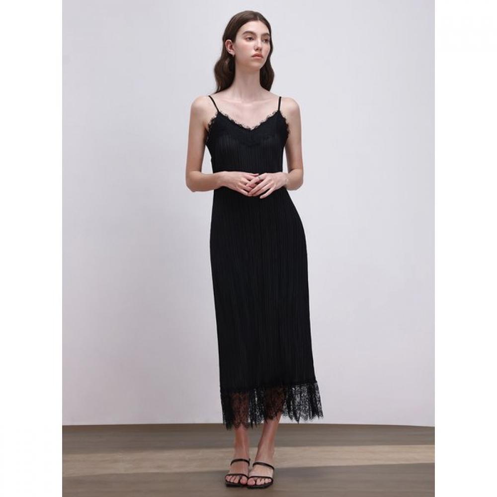 Pleats Mood Pleats Lace Slip Dress