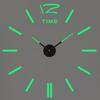 Modern Design Large Wall Clock 3D DIY Quartz Clocks Watches Acrylic Mirror Stickers Living Room Home Decor Horloge