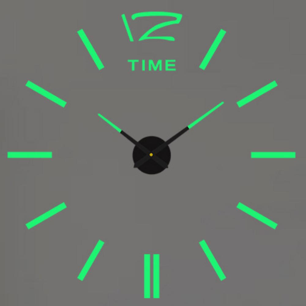 Modern Design Large Wall Clock 3D DIY Quartz Clocks Watches Acrylic Mirror Stickers Living Room Home Decor Horloge