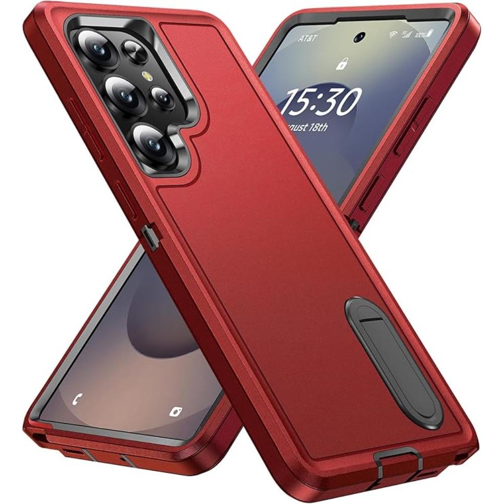 Rugged Military Grade Anti-Drop Matte Case With Kickstand For Samsung Galaxy S26 Plus S25 S24+ S23 FE S22 Ultra Protector Cover