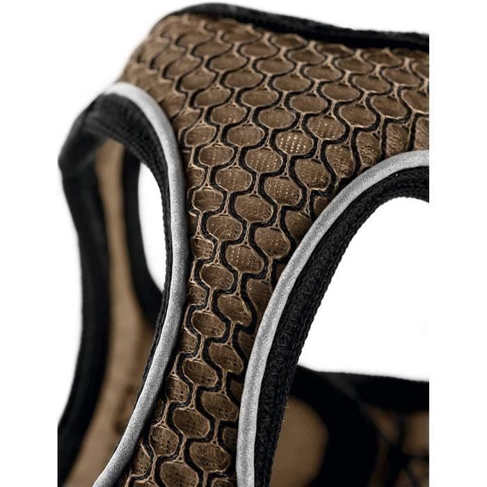 Harnais en Maille - HUNTER - Hilo Comfort - Marron - Petit Chien - Léger et Rafraîchissant