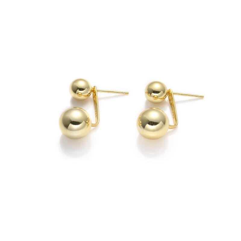 Korean Style Trendy Cold Ins Design 925 Silver Stud Earrings