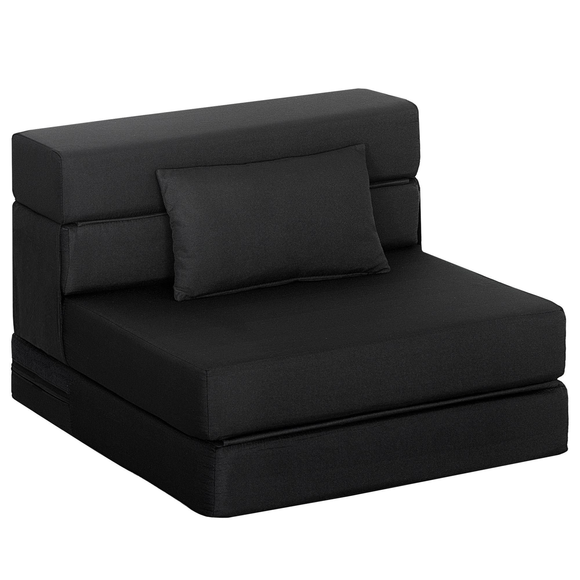 Convertible 1-Seater Armchair Folding Chair Bed