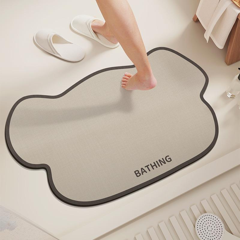 Washroom Diatom Mud Mat Simple Household Moisture Moisture-wicking Easy To Best Care Wear-resistant Non-slip Mat Washroom Quick Drying Mat