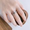 925er Sterlingsilber Wickelperlenringe Für Damen Paar Vintage Luxusschmuck Damen Accessoires Schmuck Moneys 925