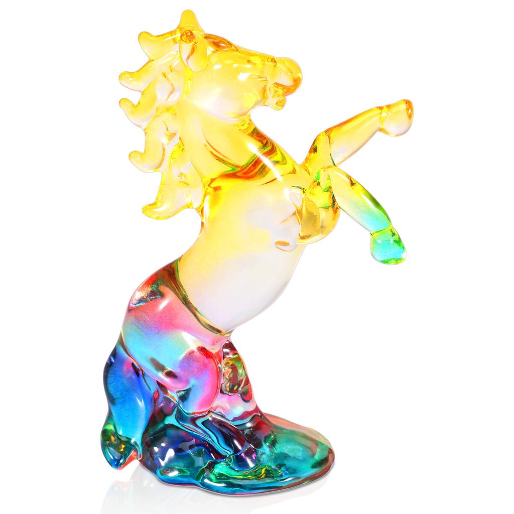 Crystal Horse Statue 2026 Crystal Figurine Present Collectible Figurine Imitation Crystal Horse Figurine for Office Home Decor
