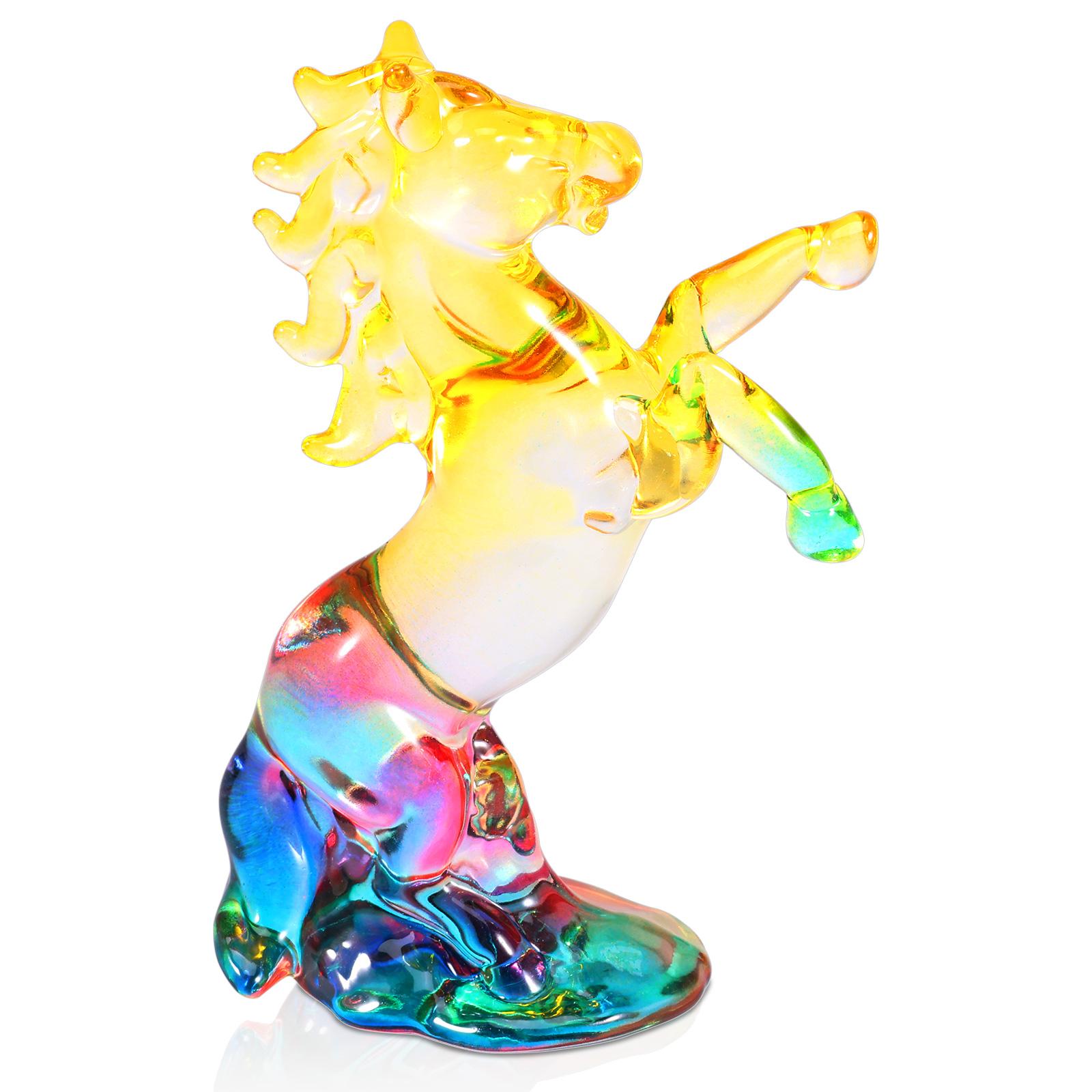 

Crystal Horse Statue Year of The Horse 2026 Crystal Figurine Present Collectible Figurine for Home Office Lucky Wealth Chinese