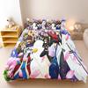 Gintama Anime Bedding Set Sakata Gintoki Printed Duvet Cover Set Cartoon Bed Linen Otaku Room Home Bedroom Decor
