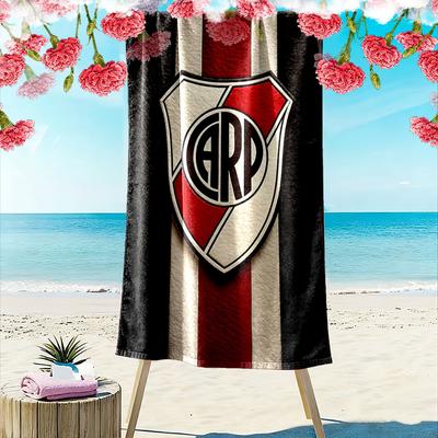 Bold Crest with Elegance Print Beach Towel, Quick Drying, Suitable for Travel, Outdoor Sports, Jogging, the Beach and Swimming, Gift