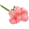 PATIKIL 8pcs Fake Roses, Roses Artificial Flowers Artificial Roses Silk Roses with Long Stems Real Look Real Touch Bouquet for Home Decor Table