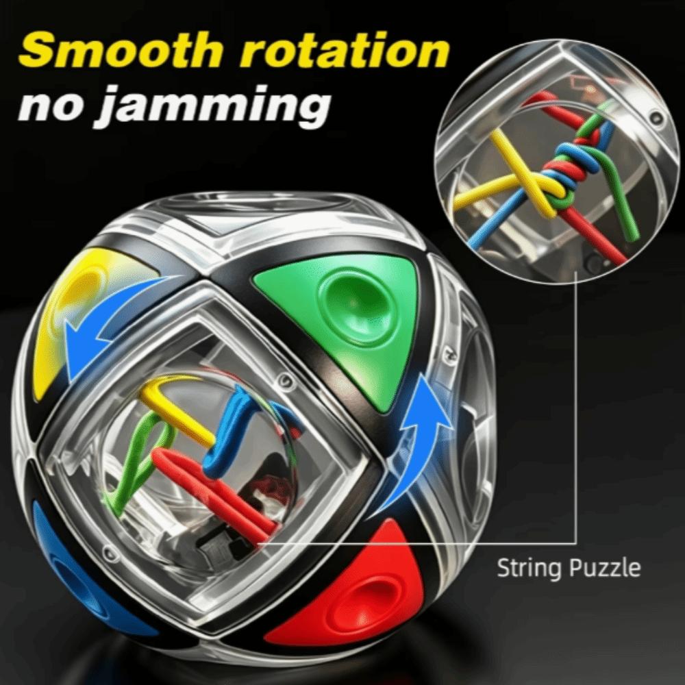 Color Matching Twisty String Cube 3D Brain Teaser Unlocking Puzzle Toy Holiday Gift