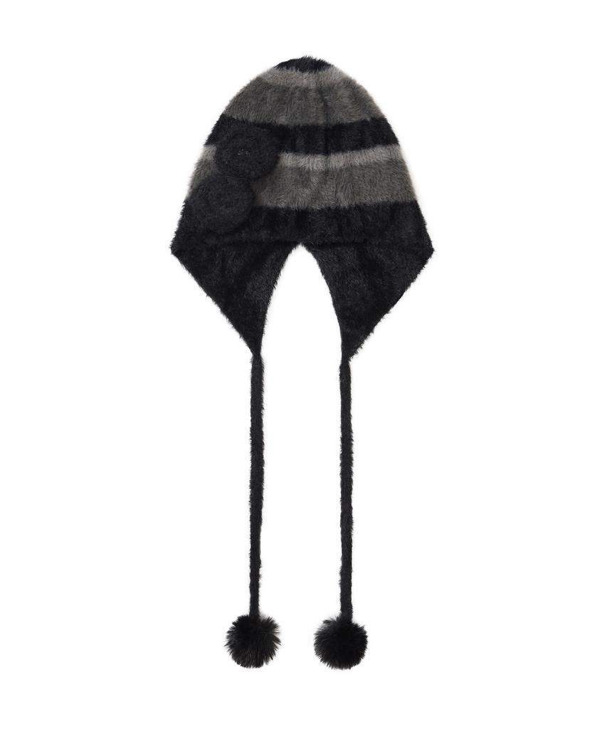 ILLIGO Fleur Earflap Beanie Black