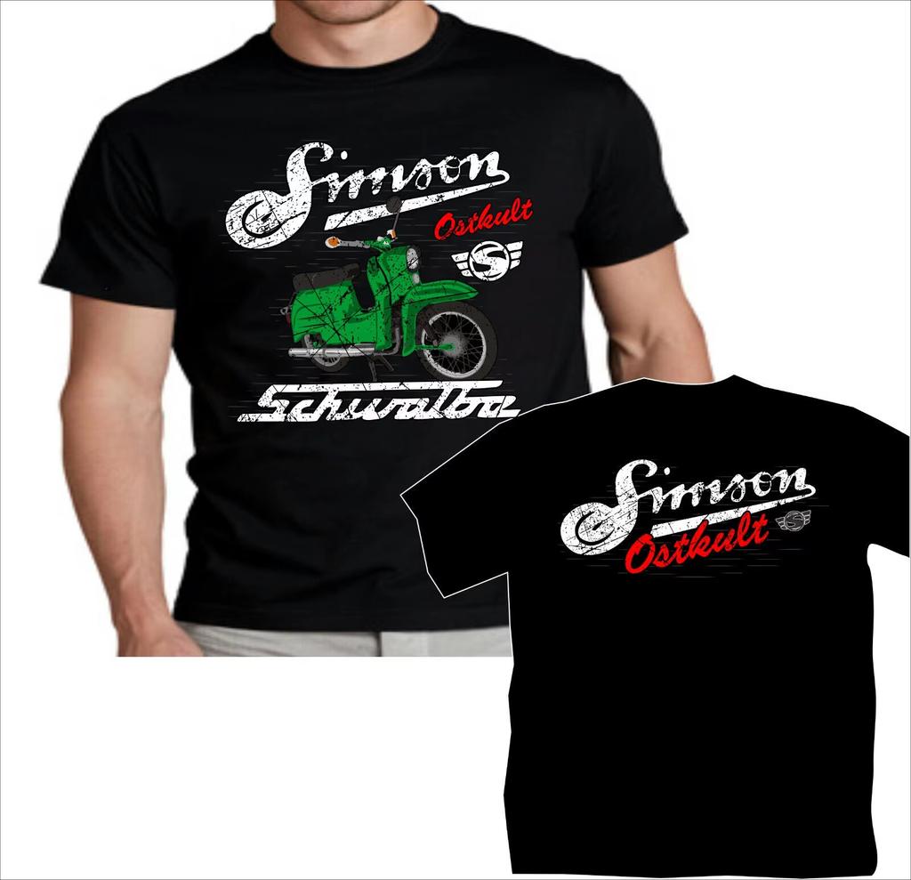 Simson Red, Blue and Green Swallow KR51 Motorbike T-Shirt 100% Cotton O-Neck Short Sleeve Summer Casual Mens T-shirt Streetwear