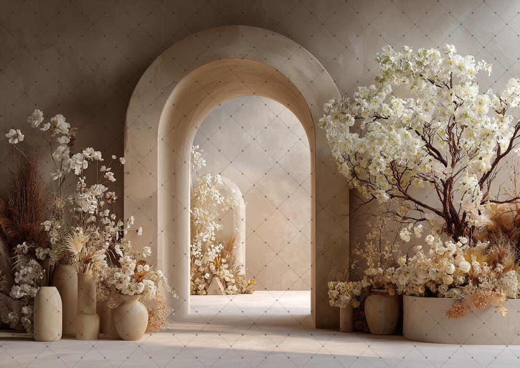 Photography Background Boho Floral Room Window Adult Birthday Wedding Maternity Portrait Decor Backdrop Photo Studio