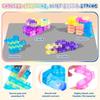 Sensory Soft Building Blocks Set for Kids - Squishy Squeezable Stretchable Construction Playset Educational Puzzle Toy