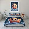 Cute Star Character Bedding Set Bedding Duvet Cover Set Duvet Cover Pillowcases (1 * Duvet Cover 2 * Pillowcases, without duvet insert)