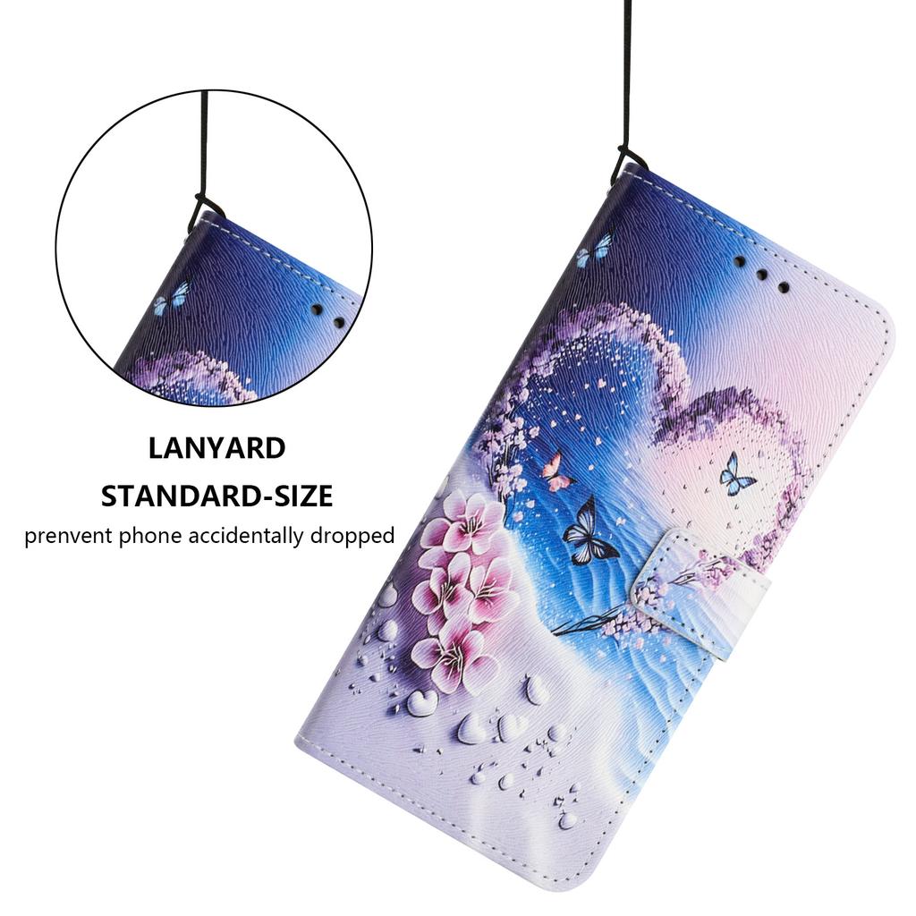 Beach Butterfly PU Leather Wallet Flip Photo Frame Book Case for iPhone Samsung Huawei Honor Xiaomi Redmi Oppo Infinix Tecno Google...