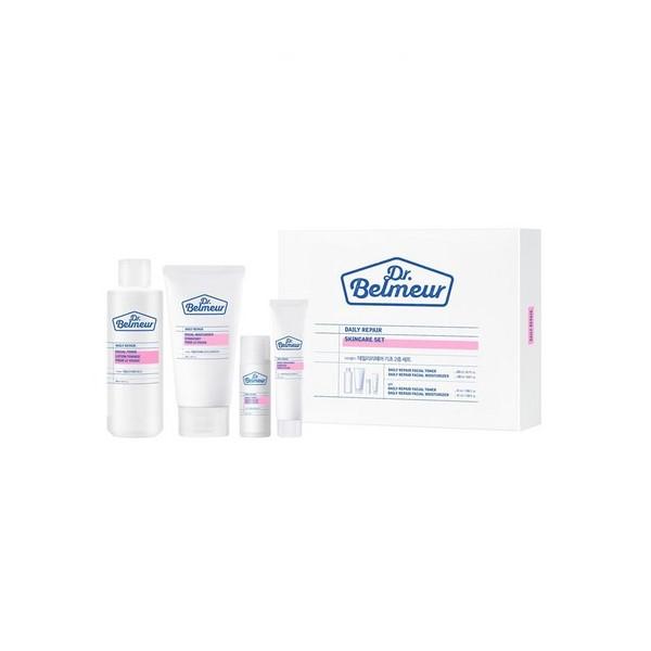 The Face Shop Dr. Belmeur Daily Repair Basic 2pcs Set Toner 200ml + 31ml, Moisturizer 120ml + 31ml