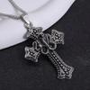 Vintage Cross Jesus God Christian Cobra Snake Pendant Necklace Chain Unisex Men Women Fashion Gothic Amulet Talisman Jewelry Party Gift