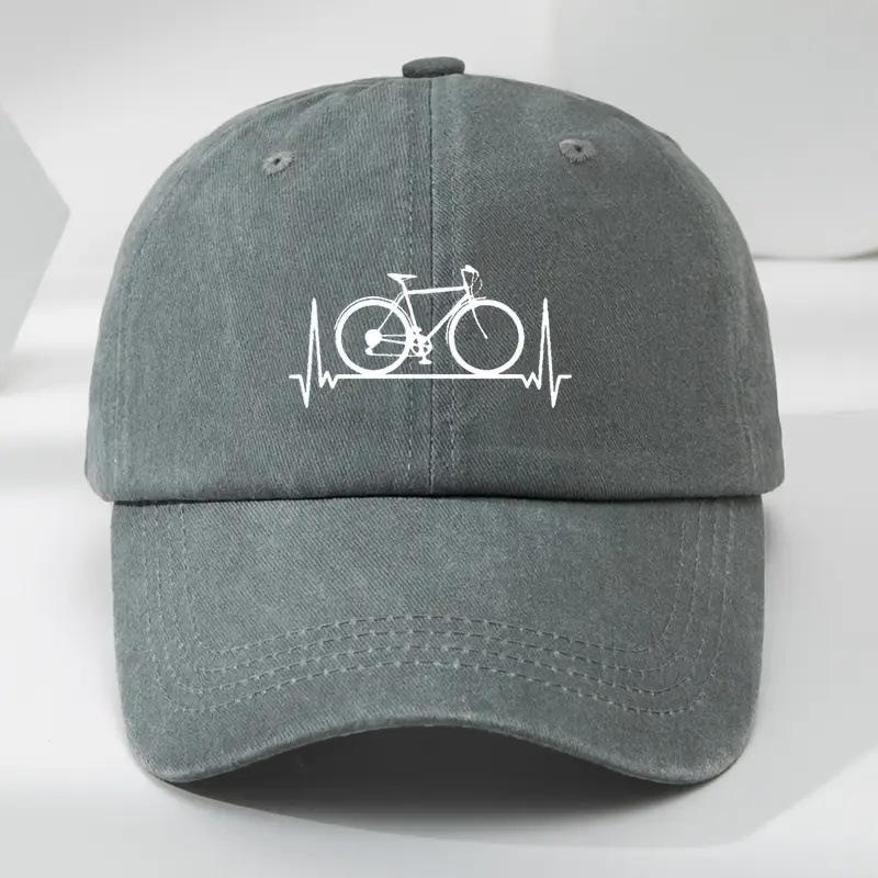 Spring and Summer Baseball Caps Men's and Women's Printed Soft Top Ins Versatile Washed Old Sunshade Cap Batch