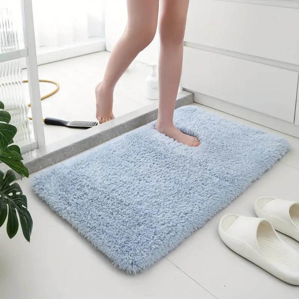 Kalınlaştırılmış Banyo Kaşmir Paspas Banyo Kaymaz Halılar Lavabo Küvet Zemin Halısı Duş Odası Paspası Hafızalı Köpük 3D Ped