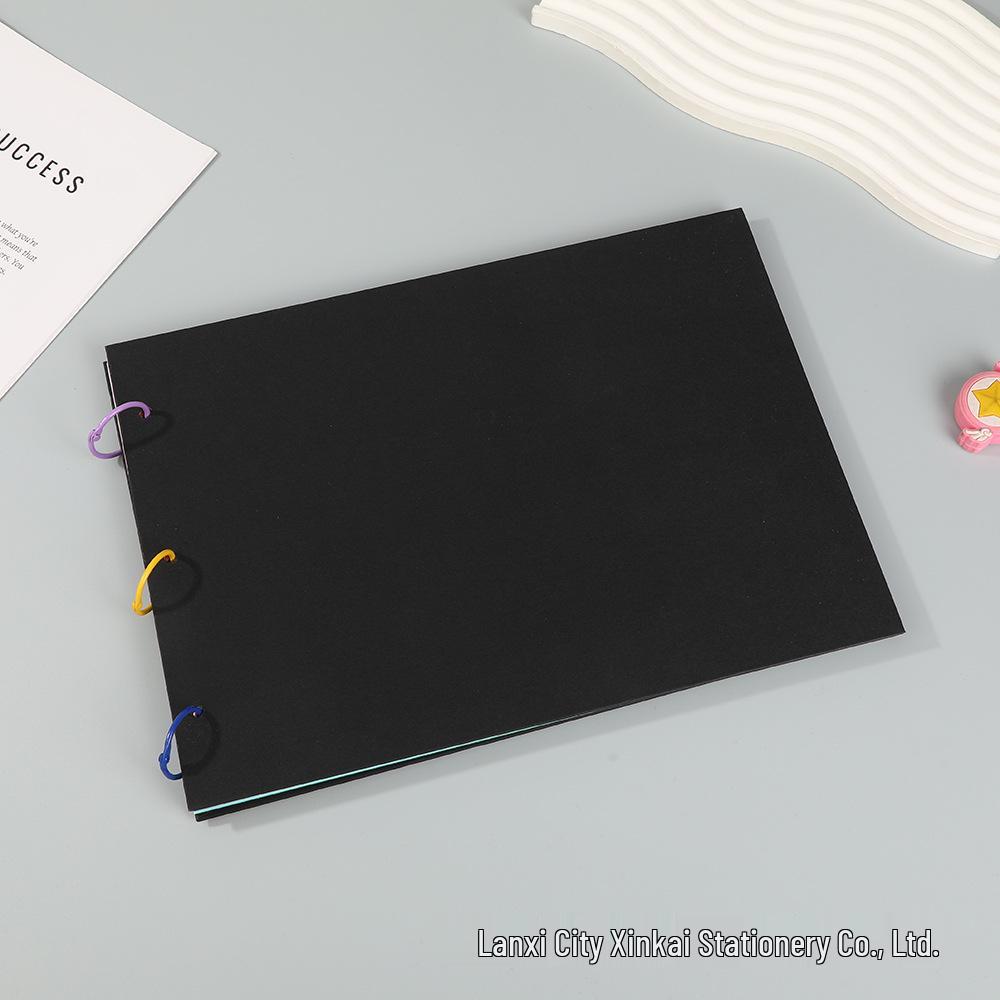 A4 Polaroid Fotoalbum – DIY Scrapbook mit Retro Kraftpapier