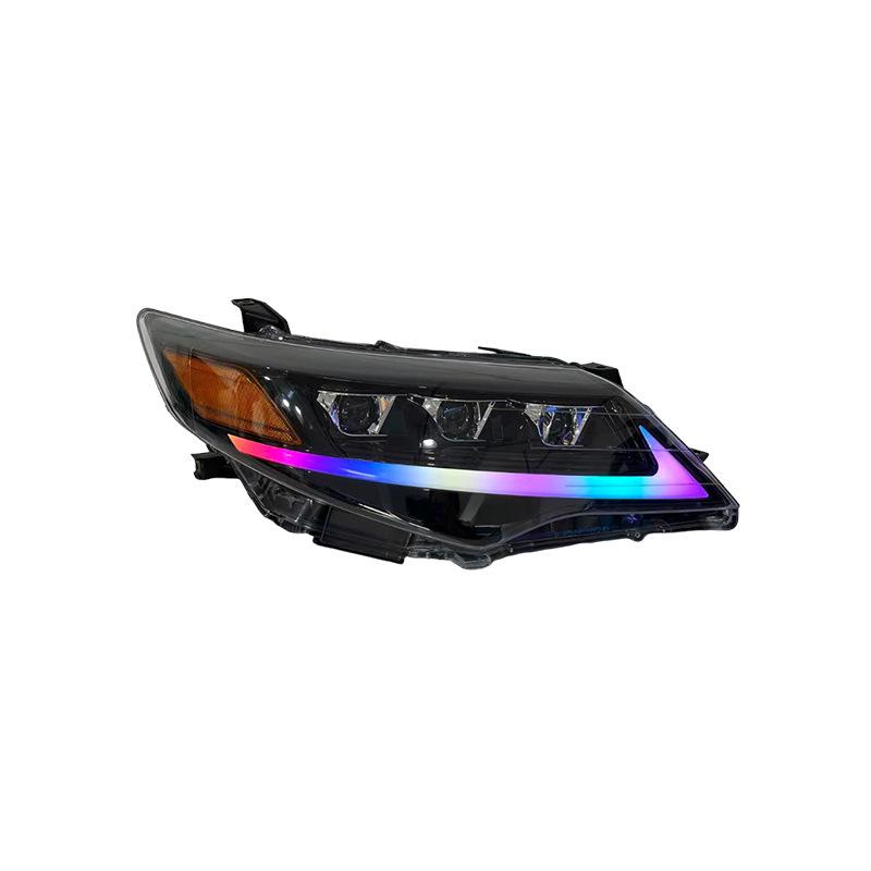 RGB Daytime Running & Flowing Turn Signal Lights for 12-14 US Camry Headlight Assembly