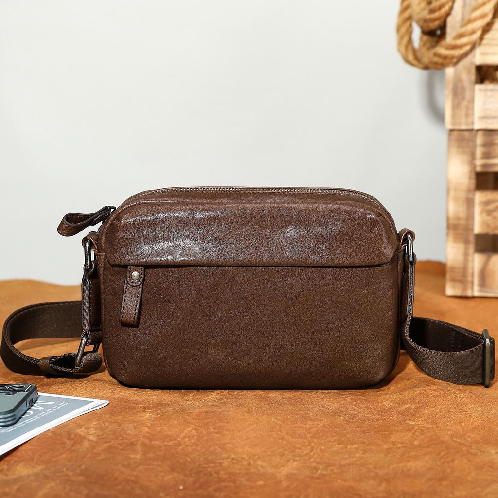 Single-shoulder Bag for Business Commuting, Large Capacity, Outdoor Portable, Horizontal Style, Small Square Bag Casually