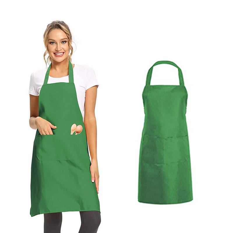 Moderner Polyester-Schürze mit einfarbigem Design für Restaurant- und Küchengebrauch