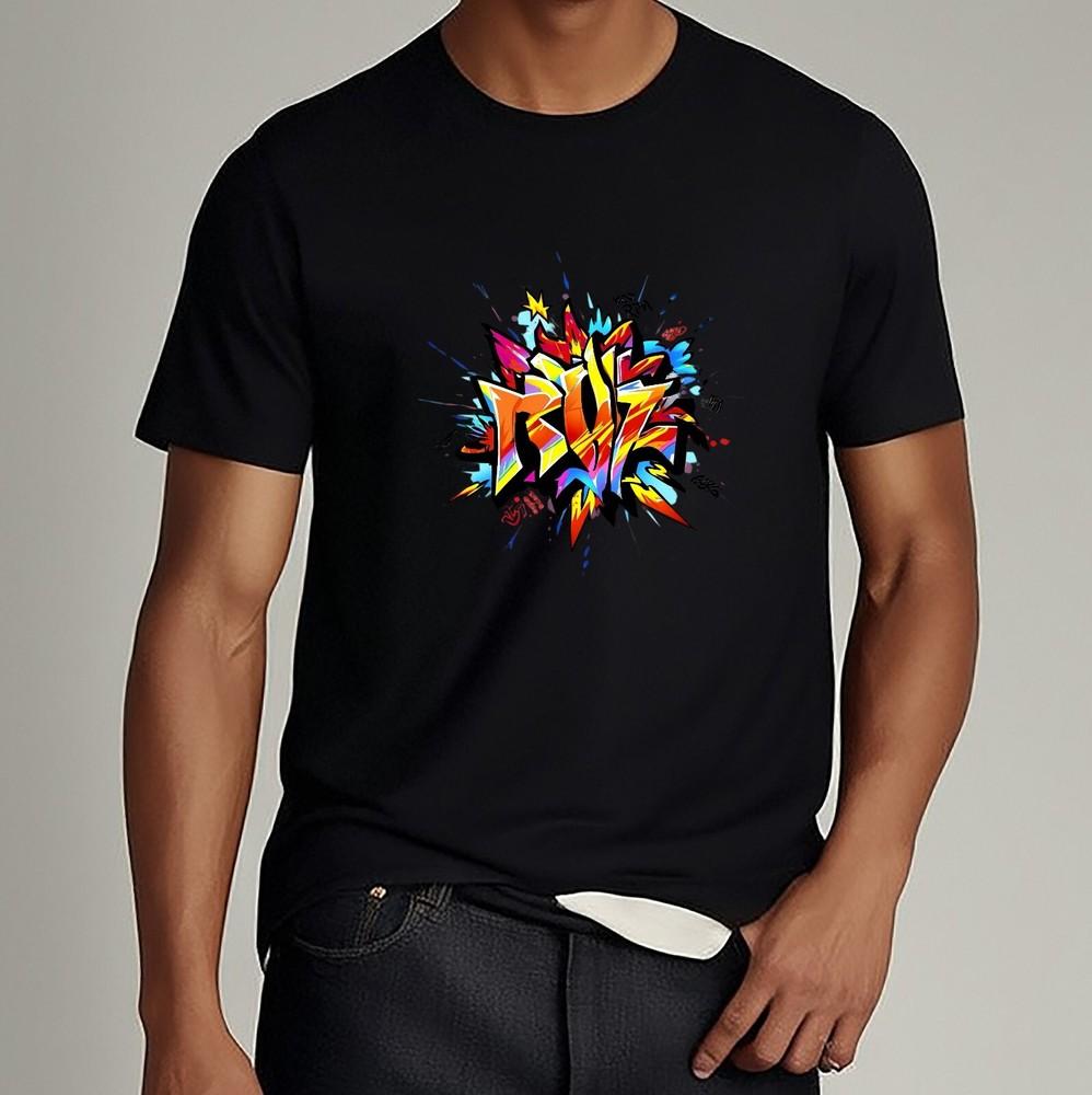 

Live Graffiti Art T-Shirt Vibrant Urban Street Style Graphic Tee Unisex Shirt Unisex T-Shirt M