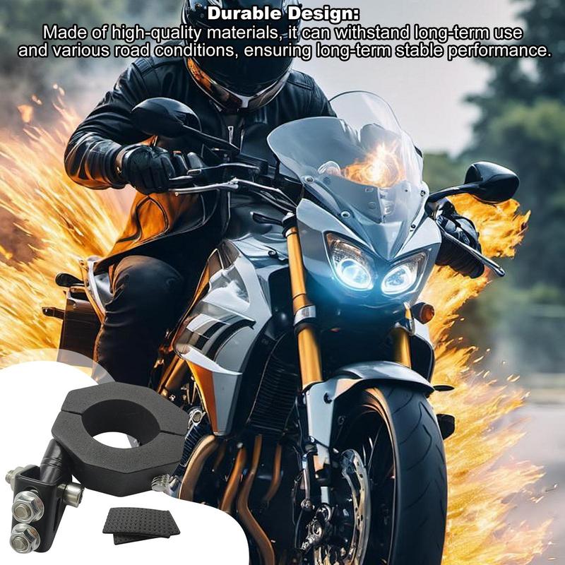 For Motorcycles Motorbike Mounting Clamp Adjustable Mounting Clamp Brackets Motorbike Accessories Waterproof Fog Lamp Holder For