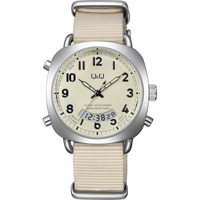 Citizen Q&Q Analog-Digital Watch 5 ATM Water Resistant A38A-004PK Ivory