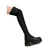 Over-Knee Women's Boots Elastic Slimming Knight Style Thick Bottom Non-Slip Long Polyurethane Material Round Toe Winter Boots