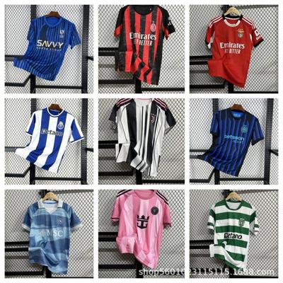'' Fußballtrikots AC Mailand Juventus Inter Neapel Benfica Miami FC Fan-Version Kurzarm Fußballhemd