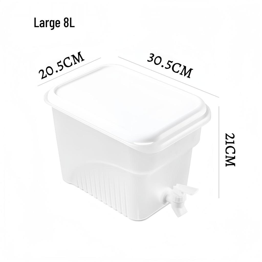 Large Capacity Cold Water Kettle with Faucet for Lemon Tea & Beverages