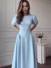 Soft Short-Sleeved Elegant Retro Summer Dress for Women - New 2025 European and American Style